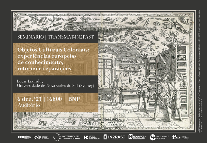 You are currently viewing TRANSMAT-IN2PAST Seminar | Colonial Cultural Objects: European examples of knowledge, returns and repairs